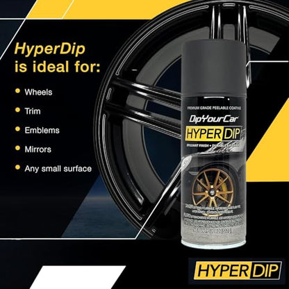 HyperDip Peelable Car Paint (11 Ounce (Pack of 2) / Piano Black)