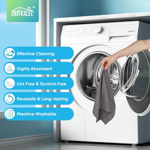 Grey Microfiber Cleaning Cloth (Grey)