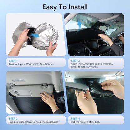 Windshield Sun Shade for 2017 (For Mazda CX‑5 2017‑2026)