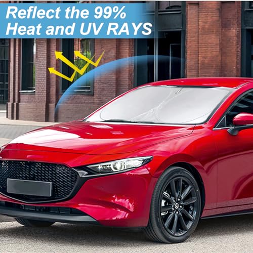 Custom Fit Mazda 3 Windshield Sunshade for Mazda 3 2019 (Fit Mazda 3 19-26)