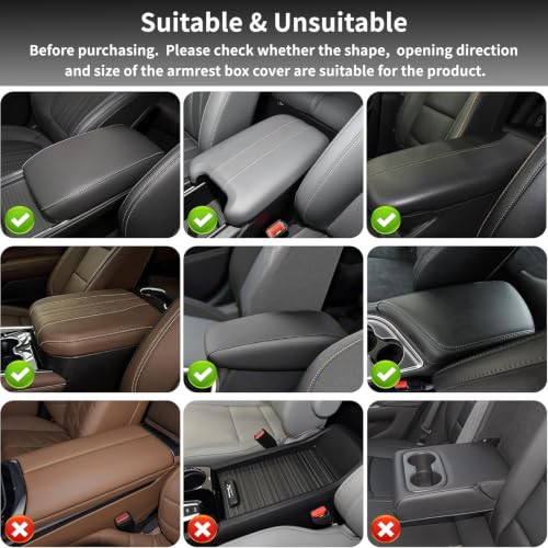 5-in-1 Center Console Cover Fit for Chevy Colorado #005 Redline (Fit for Chevy Colorado / #005 Black&Red)