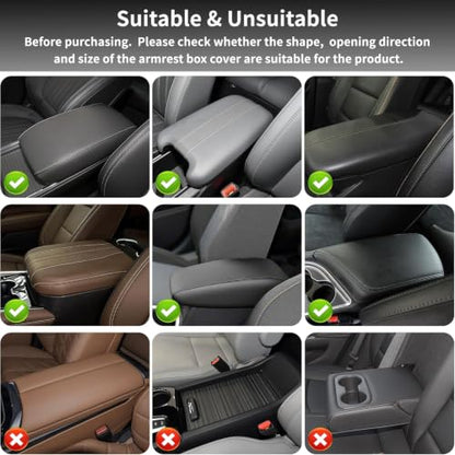 5-in-1 Center Console Cover Fit for Chevy Colorado #005 Redline (Fit for Chevy Colorado / #005 Black&Red)