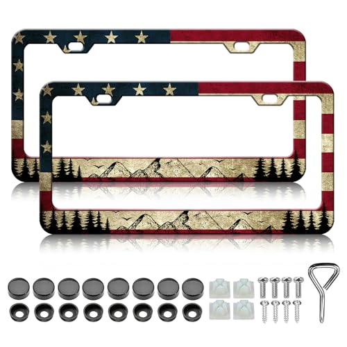 American Flag License Plate Frames (American Flag)