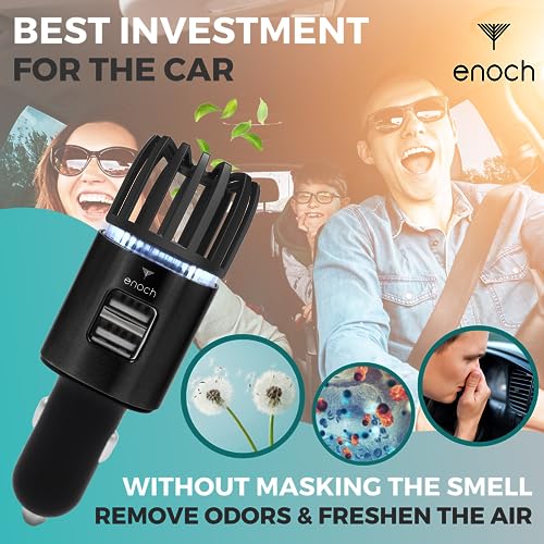 Car Air Purifier Premium Air Ionizer (Black)