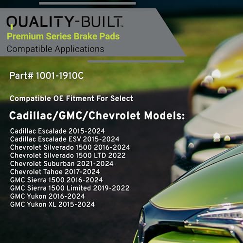 Premium Ceramic Front Brake Pads 1001