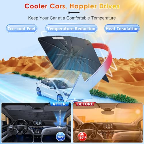 for Windshield Sunshade Umbrella for 2018 (for 2018-2026 Honda Odyssey)