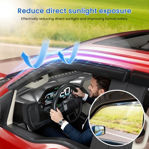 Window Visors Rain Guards Compatible with 2017 (2017-2026 Chrysler Pacifica)