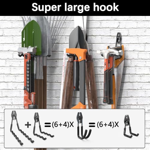 Heavy Duty Garage Hooks (Black / 46)