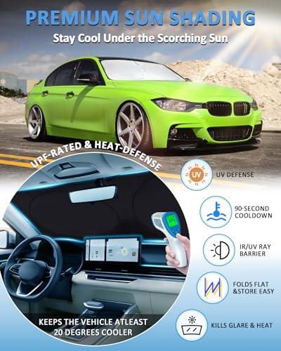 Windshield Sun Shade Sunshade for BMW 3 Series 2019 (Fit 3 Series 19-26)