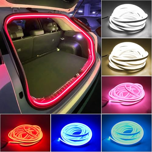 LED Lights for Car Trunk (4M/158in-Dynamic Flowing / Red)