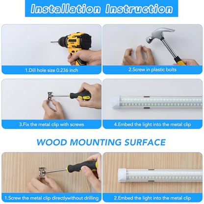 4 Pack 2FT LED Shop Lights (V4-2FT-4PCS)