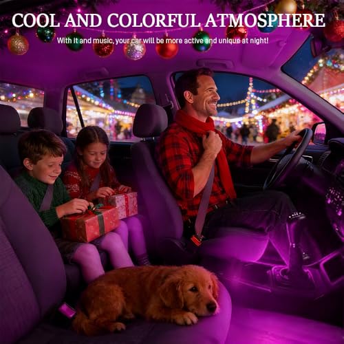 Car LED Strip Light (Pink Purple / Cigarette Lighter)