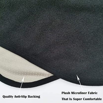 Car Seat Cover Protector Front Seats (2Pcs Front Seat Towel / Black)