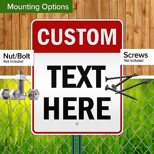 Custom Sign Custom Sign for Business (Header - Vertical / 24x30 - Aluminum Reflective)