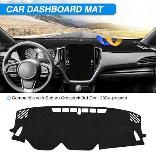 Dash Cover fits for CrossTrek 2024 2025 2026 Dashboard Cover Mat for Crosstrek Accessories Non (54.72*15.75(CrossTrek 24+))