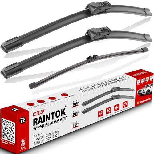 Windshield Wiper Blades Replacement for BMW X3 2018 (26"+20"+12")