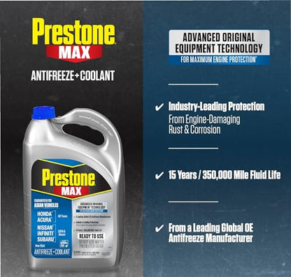 AF6310 MAX Asian Vehicles Blue Antifreeze and Coolant (Asian Blue / Pack of 6 Gallons)