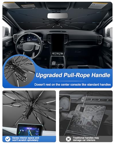 for 2026 Ford Ranger Car Windshield Sun Shade Umbrella (2023-2026 Ranger)
