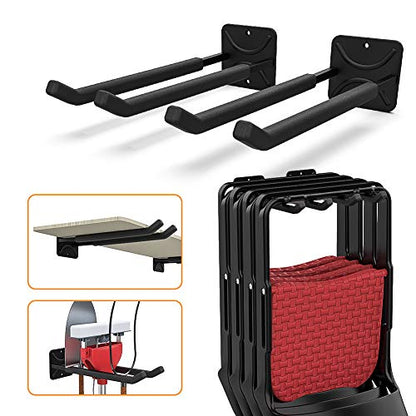 Garage Hooks Heavy Duty Tool Organizer (2-Pack 12.4" Heavy Hooks)