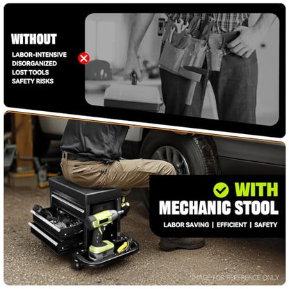 Mechanic Rolling Seat (Black)