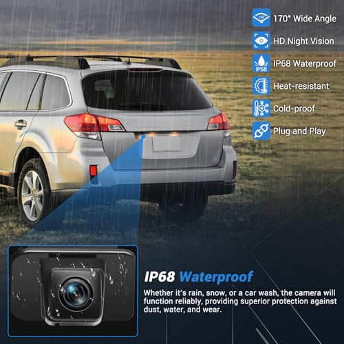Backup Camera Rear View 170° HD Wide Angle and Night Vision (39530-T2A-A21)