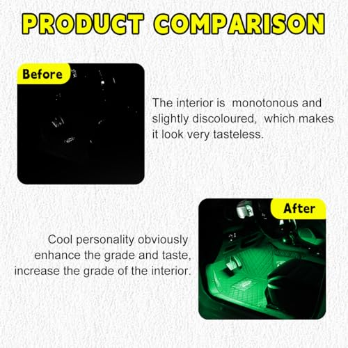 Car LED Strip Light (Green / 24 LED, Cigarette Adapter)