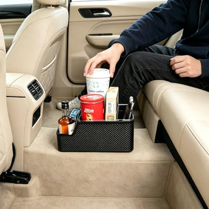 Car Front Seat Organizer with Compartment (black)