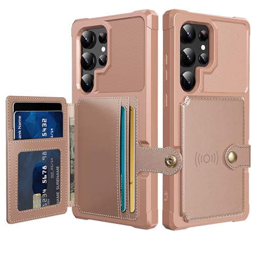 Wallet Case for Samsung Galaxy S24 Ultra (Pink / Samsung Galaxy S24 Ultra)