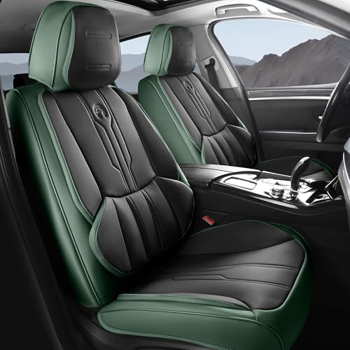Front Seat Covers (FRONT PAIR / GREEN&BLACK)