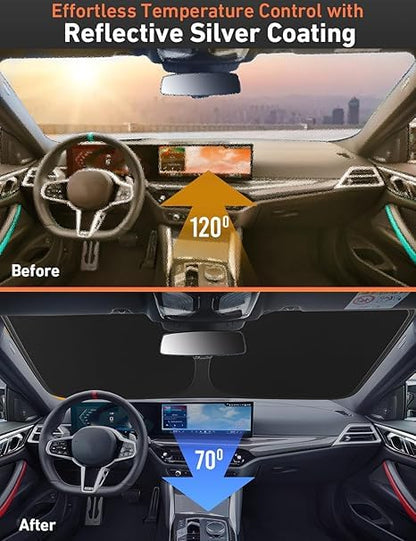 Windshield Sunshade Compatible for BMW Z8 2000 2001 2002 2003