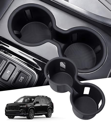 Center Console Cup Holder Inserts for Honda Pilot 2023 (For 23-26 Pilot & 24-26 Passport/Ridgeline)