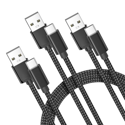 for iPhone Duo 18 17 16 Pro Max Charger Cord (Black / 3Pack 3.3/6.6/10FT(1/2/3M))