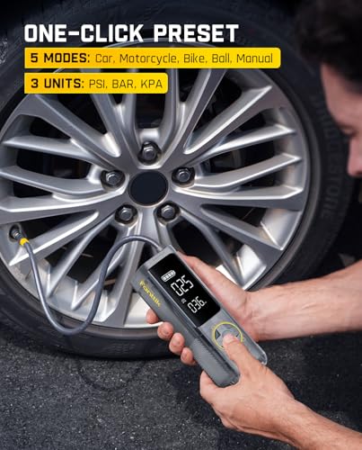 X8 APEX Tire Inflator Portable Air Compressor (Mechanical Gray)