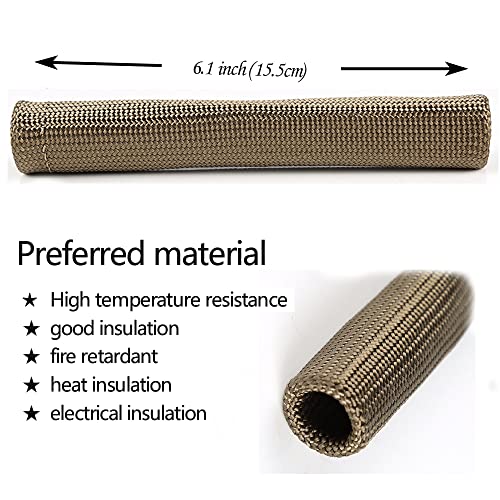 Titanium Spark Plug Wire Boots Thermal Protection Insulator Sleeve (Titanium)