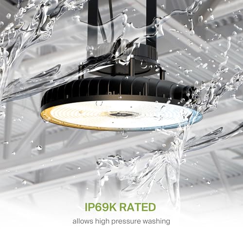 500W LED High Bay UFO Lighting (Black)