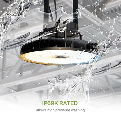 500W LED High Bay UFO Lighting (Black)