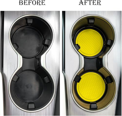 Car Cup Coaster (Yellow)