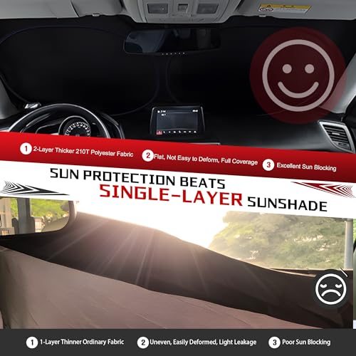 Windshield Sun Shade for Ford F150 2021 (for 2021-2026 Ford F150)