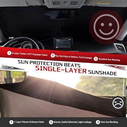 Windshield Sun Shade for Ford F150 2021 (for 2021-2026 Ford F150)