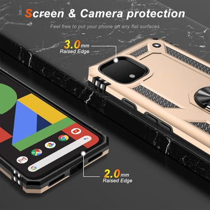 for Google Pixel 4 XL Case with Screen Protector (Yellow / Google Pixel 4 XL)