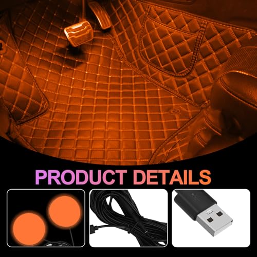 Car Interior LED Lights (Orange)