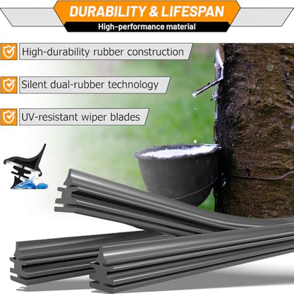 Windshield Wiper Blade Replacement for Jeep Renegade 2015 (22"+20"+11")