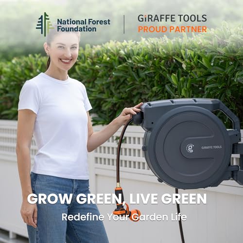 Retractable Garden Hose Reel 5 (5/8 inch x 90 ft)