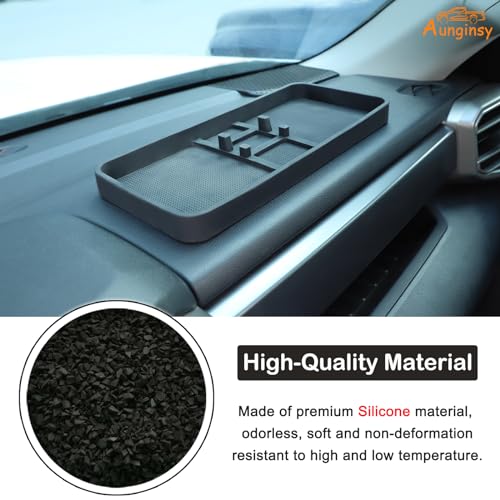 Car Center Console Dash Organizer Compatible with Toyota Tundra 2024 2023 2022 Pickup Truck Dashboard Table Tray Storage Box Dash Phone Holder Container Box Anti (Fit Toyota Tundra 22-24+)