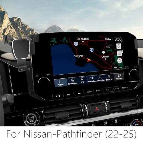 Car Phone Holder for Nissan Pathfinder 2022 2023 2024 2025 【Not Fit 2026】 Auto Accessories Navigation Bracket Interior Decoration Screen Dash Board Mobile Cell Phone Mount case (Phone Holder for Pathfinder 2022-2025)
