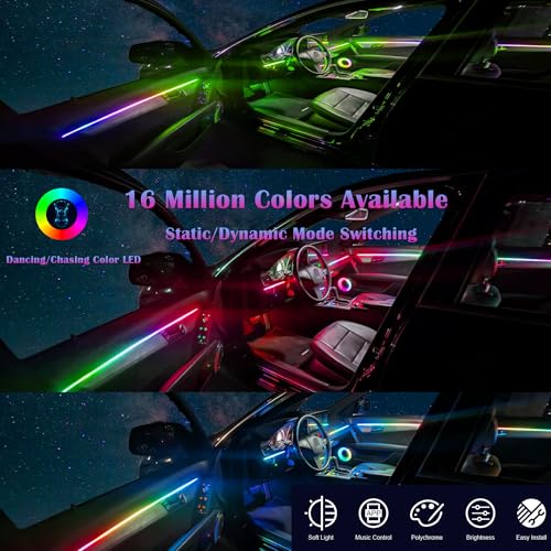 Dreamcolor Acrylic Interior Car LED Strip Light