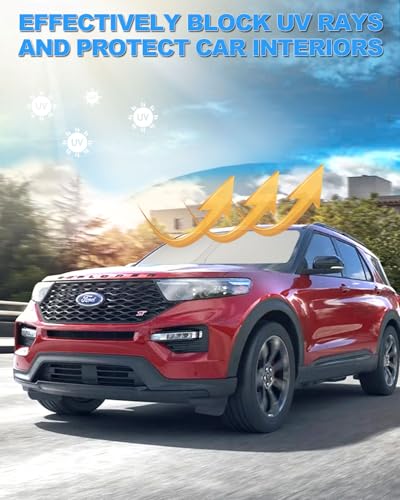 Foldable Front Windshield Sunshade fit for Ford Explorer 2020 (fit for Ford Explorer 2020-2026)
