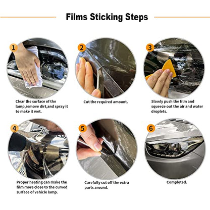 Smoked Tint Film for Car Headlight Taillight
