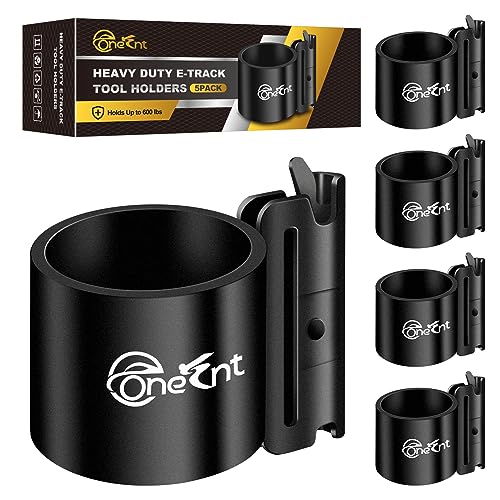 5-Pack E-Track Tool Holders, 600 Lbs Capacity, 2" Inner Diameter