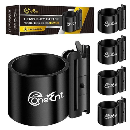 5-Pack E-Track Tool Holders, 600 Lbs Capacity, 2" Inner Diameter